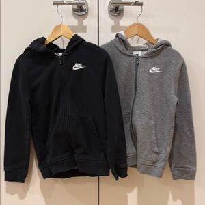 Nike Kids' Black and Gray Hoodies Bundle